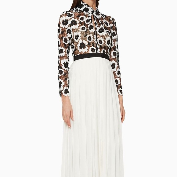 NWT Self Portrait Floral Abstract Guipure Maxi Dress US4 - Picture 2 of 5